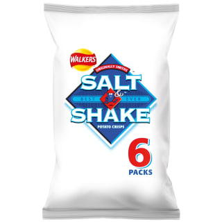Walkers Salt & Shake Potato Crisps 6pk