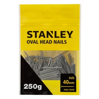 Stanley Oval Head Nails 40mm 250g