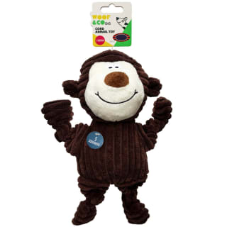 Squeaky Cord Toy - Monkey
