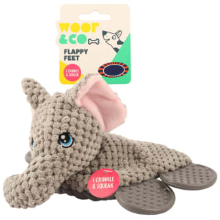 Flappy Feet Puppy Toy - Elephant