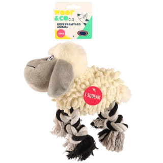 Farmyard Animal Rope Toy - Sheep