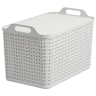 Extra Large Urban Basket With Lid - Grey