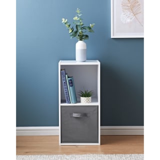 Simply 2 Cube Basket Storage - White