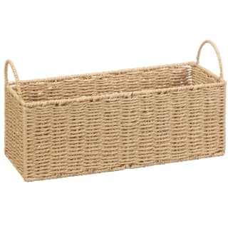 Rectangle Woven Storage Basket - Natural
