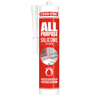 Evo-Stik All Purpose Silicone Sealant - Clear