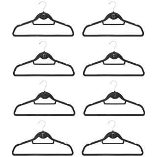Pure Velvet Hangers 8pk - Black