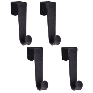 Velvet Overdoor Hooks 4pk - Black