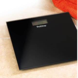 Beldray Bathroom Glass Scales - Black