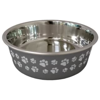 Non-Slip Stainless Steel Bowl - Grey