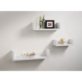 Simply Set Of 3 Shelves - White