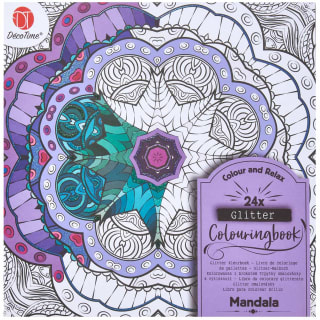 Glitter Colouring Book - Mandala