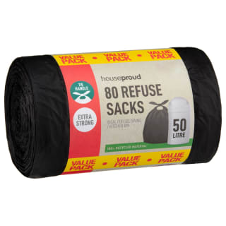 House Proud Extra Strong Refuse Sacks 80pk