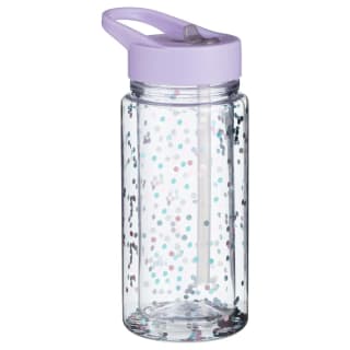 Glitter Filled Water Bottle 260ml - Purple