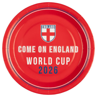 England Paper Plates 20pk - Red