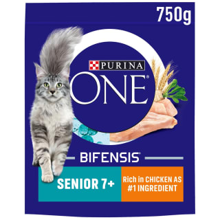 Purina One Senior Dry Cat Food - Chicken 750g