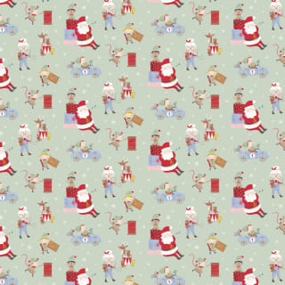 Kids' Christmas Wrapping Paper 8m - Green