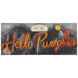 Light Up Neon Sign - Hello Pumpkin