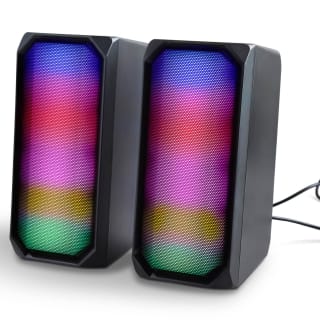 Goodmans 2.0 Gaming Speakers with Colour Changing LED Lighting