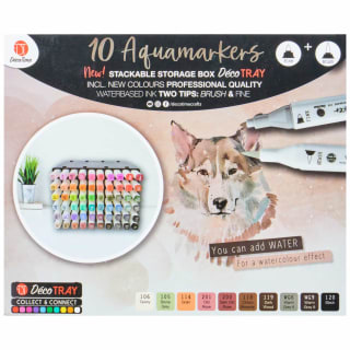 Aquamarkers 10pk - Browns