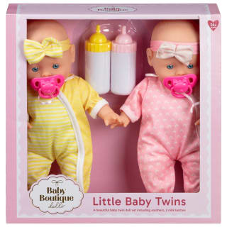 Baby Boutique Dolls Little Baby Twins - Pink & Yellow