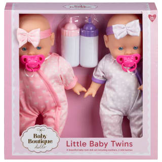 Baby Boutique Dolls Little Baby Twins - Pink & Purple
