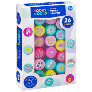 Hobby World Funky Stamps 26pk - Icons