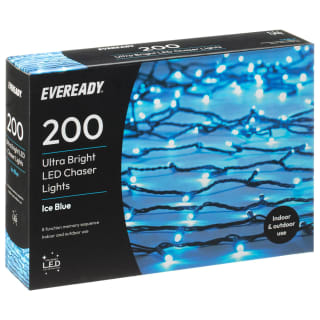 Eveready Ultra Bright LED Chaser Lights 200pk - Ice Blue