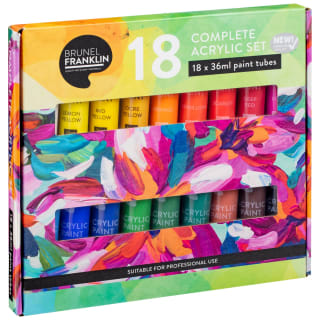Brunel Franklin Complete Acrylic Starter Kit 18pk