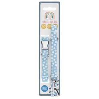 Puppy Collar & Lead Set - Blue