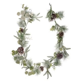 Frosted Garland with Pinecones 6ft