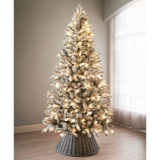 Snowy Pre-Lit Snow Dusted Oxford Christmas Tree 7ft