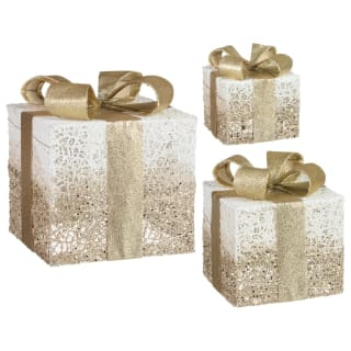 Light Up Parcels 3pk - Gold