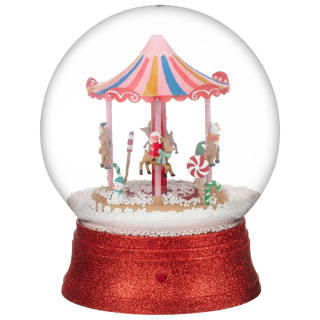 Carousel Musical Snow Globe