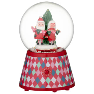 Mr & Mrs Claus Musical Snow Globe