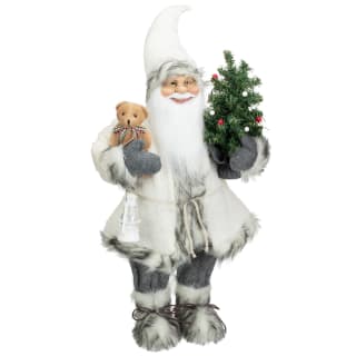 Festive Folklore Santa 30cm - White