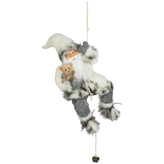 Santa Climbing a Rope - Grey