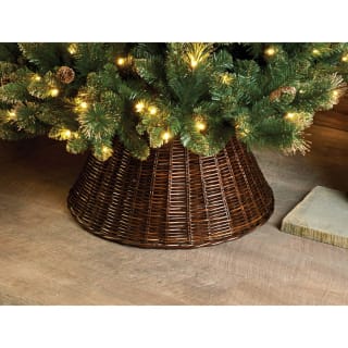 Wicker Christmas Tree Skirt 65cm - Brown