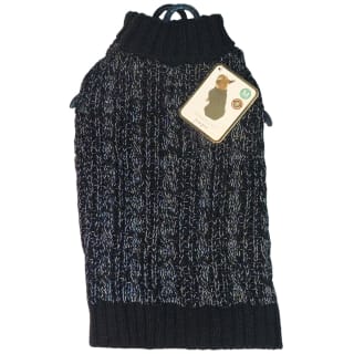 Medium Reflective Dog Jumper - Black