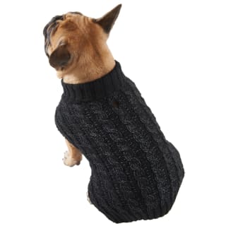 Medium Reflective Dog Jumper - Black