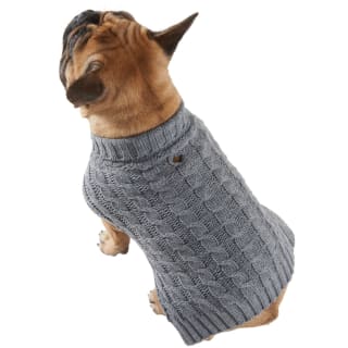 Medium Reflective Dog Jumper - Grey