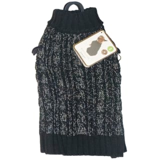 Small Reflective Dog Jumper - Black