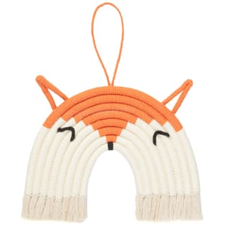 Woven Animals Hanging Plaque - Fox