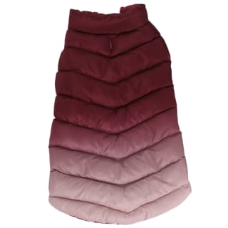 Large Reversible Dog Puffa - Pink & Burgundy