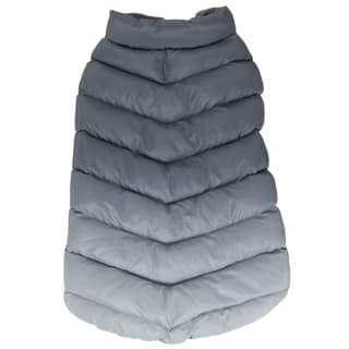 Large Reversible Dog Puffa - Black & Grey
