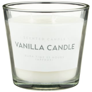 Large Vanilla Wax Candle