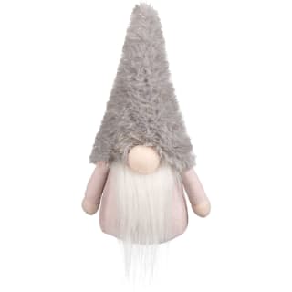 Mini Gonk with Fur Hat 17cm - Grey