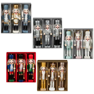 Nutcrackers 14cm 3pk - Assorted