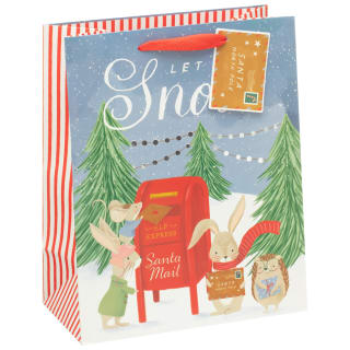 Kids' Large Christmas Gift Bag - Let it Snow