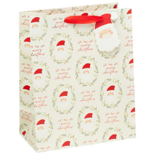 Kids' Large Christmas Gift Bag - White Santa