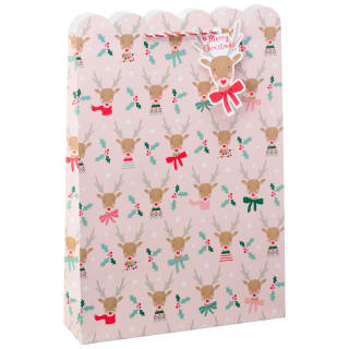 Extra Large Christmas Gift Bag - Reindeer